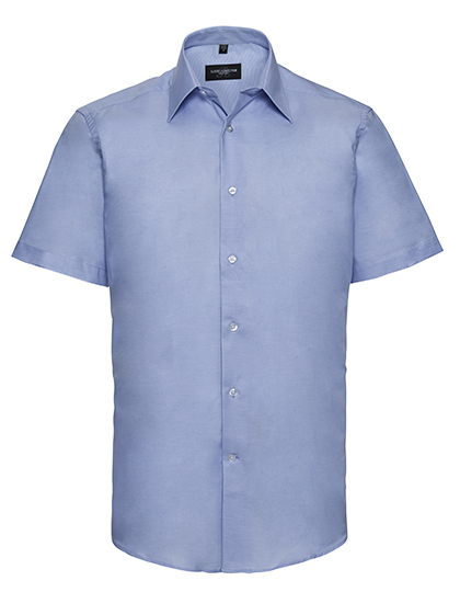 Russell Collection Men´s Short Sleeve Easy Care Tailored Oxford Shirt