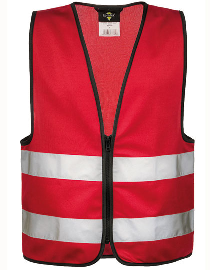 Korntex Kids´ Hi-Vis Safety Vest With Front Zipper Aalborg