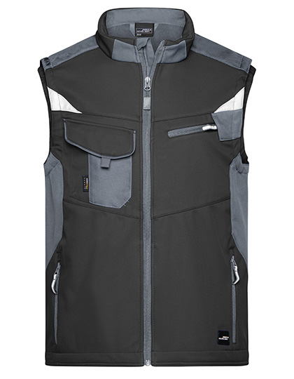 James&Nicholson Workwear Softshell Vest -STRONG-