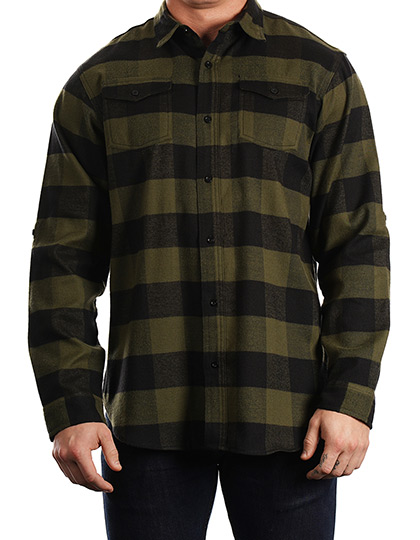 Burnside Woven Plaid Flannel Shirt