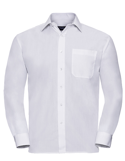 Russell Collection Men´s L'S Poly-Cotton Easy Care Poplin Shirt