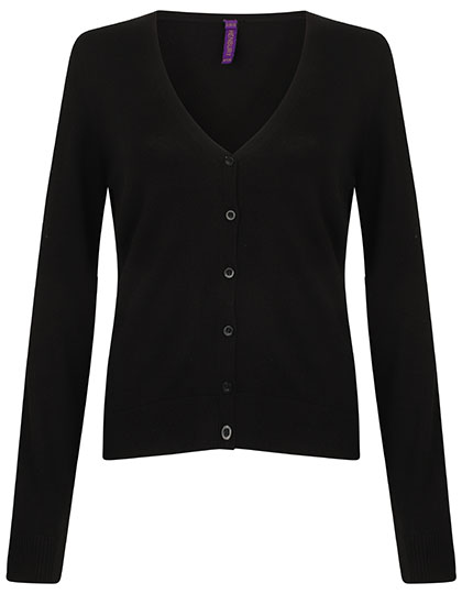 Henbury Ladies´ Lightweight V-Neck Short Cardigan