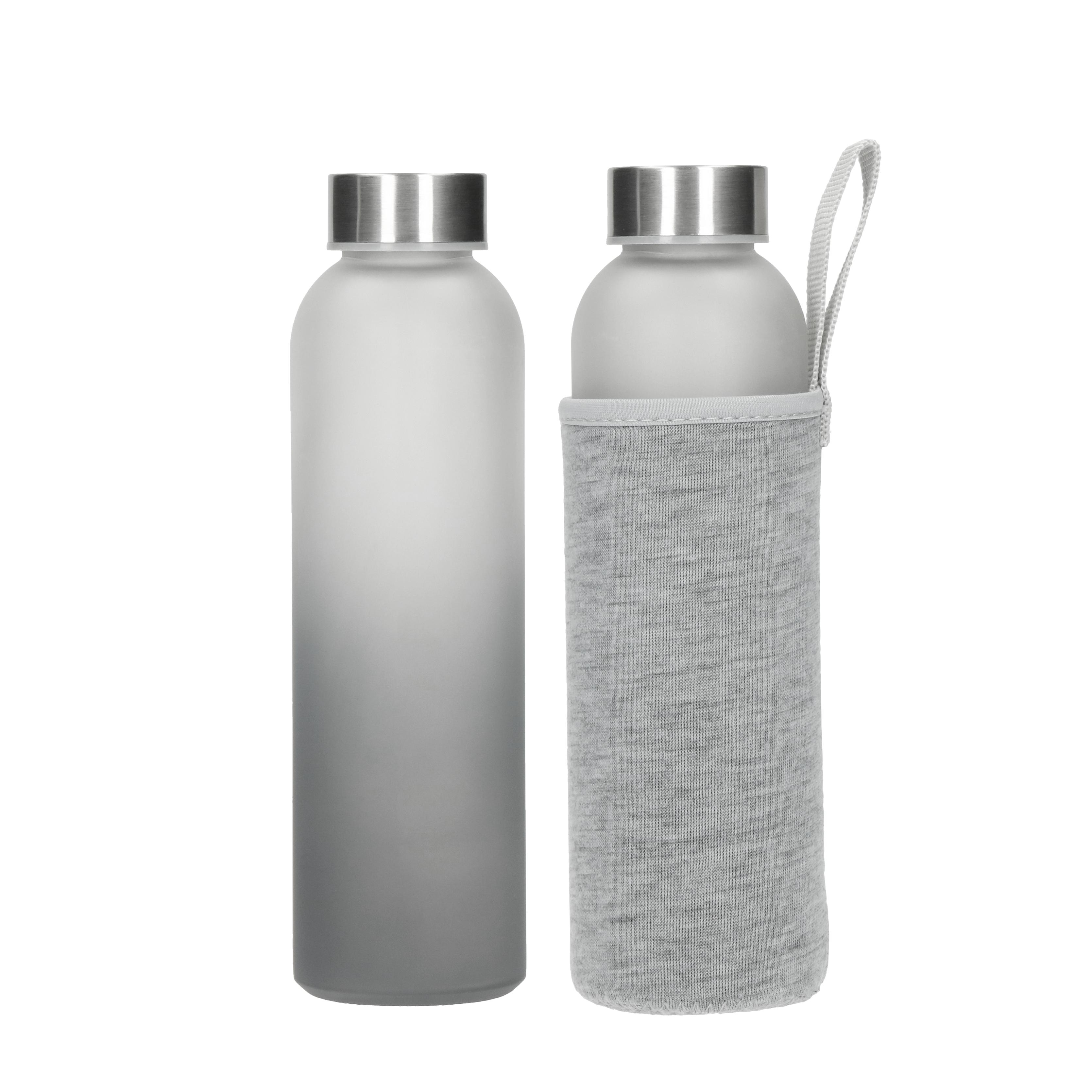 Glasflasche mit Hülle Iced 0,45 l