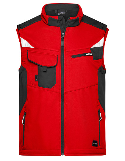 James&Nicholson Workwear Softshell Vest -STRONG-