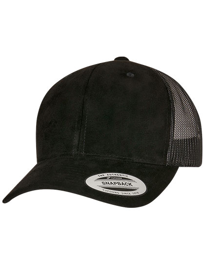 FLEXFIT Suede Leather Trucker Cap