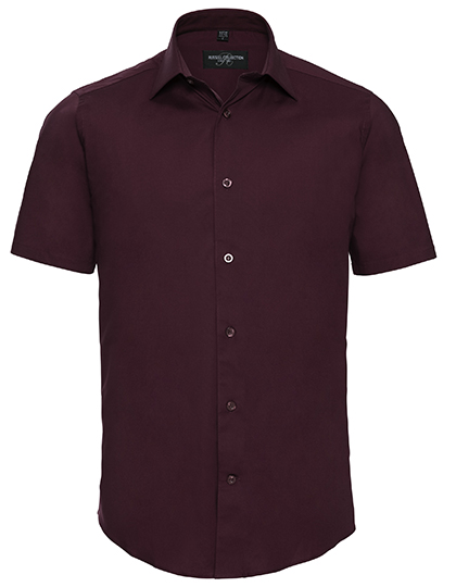 Russell Collection Men´s Short Sleeve Easy Care Fitted Shirt