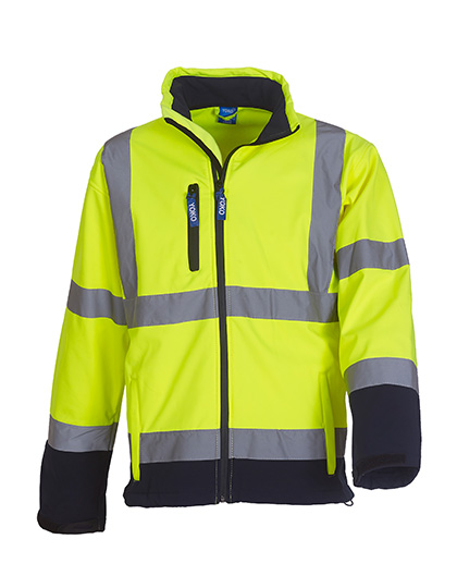 YOKO Hi-Vis 2 Bands & Braces Softshell Jacket