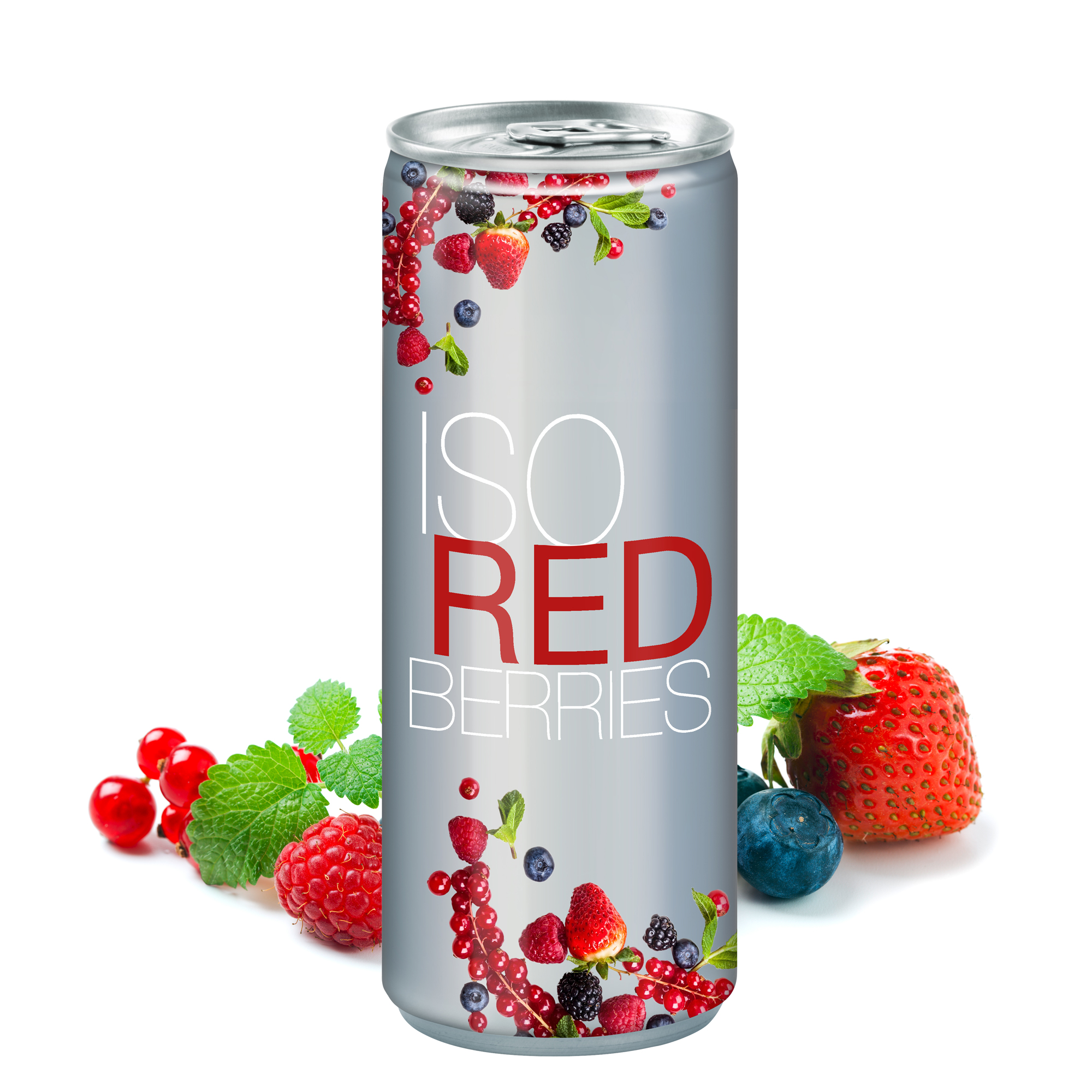 250 ml Iso Drink Redberries - Fullbody transp. (Exportware pfandfrei)