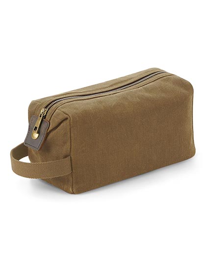 Quadra Heritage Waxed Canvas Wash Bag