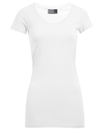 Promodoro Women´s Slim Fit V-Neck-T Long