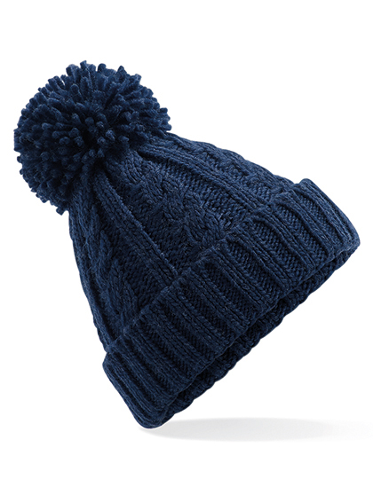 Beechfield Cable Knit Melange Beanie