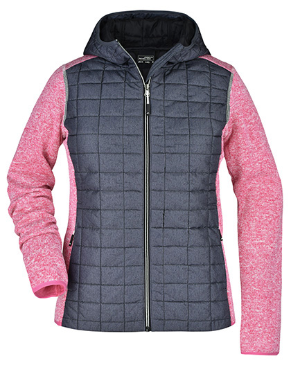 James&Nicholson Ladies´ Knitted Hybrid Jacket