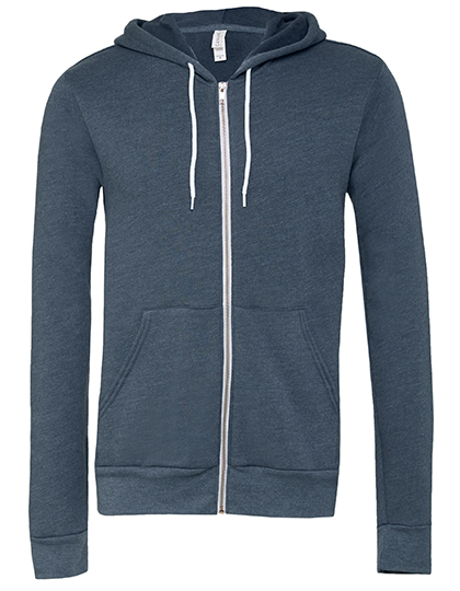 Canvas Unisex Poly-Cotton Fleece Full-Zip Hoodie