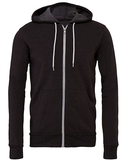 Canvas Unisex Poly-Cotton Fleece Full-Zip Hoodie