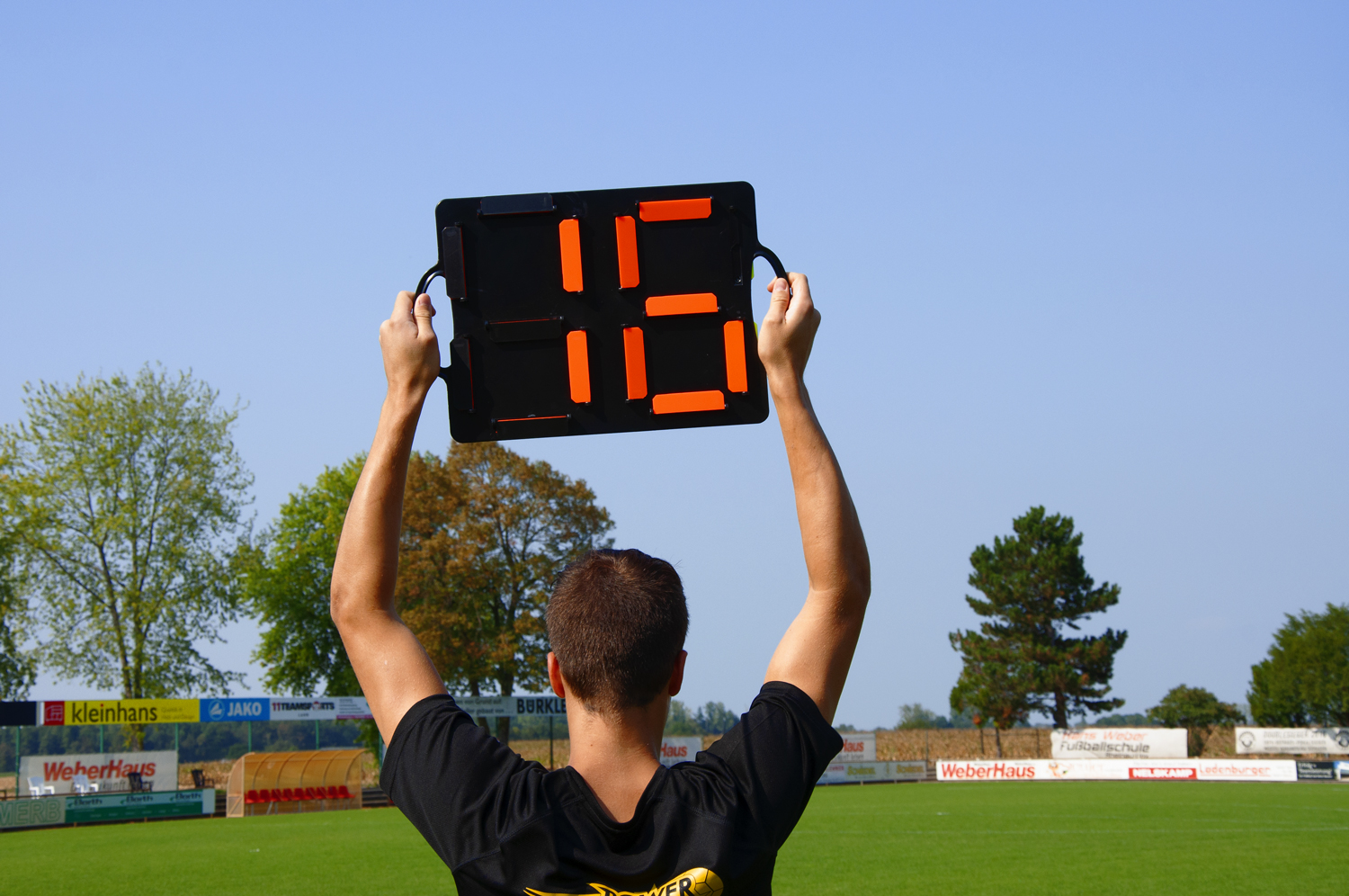 Auswechseltafel Fußball - manuell