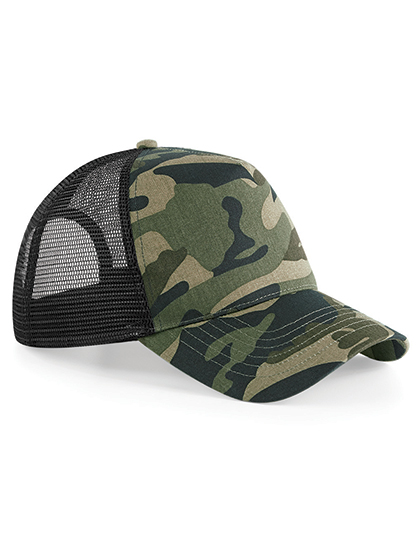 Beechfield Camo Snapback Trucker