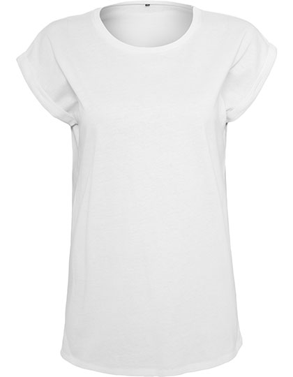 Build Your Brand Ladies´ Extended Shoulder Tee