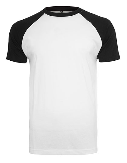 Build Your Brand Raglan Contrast Tee