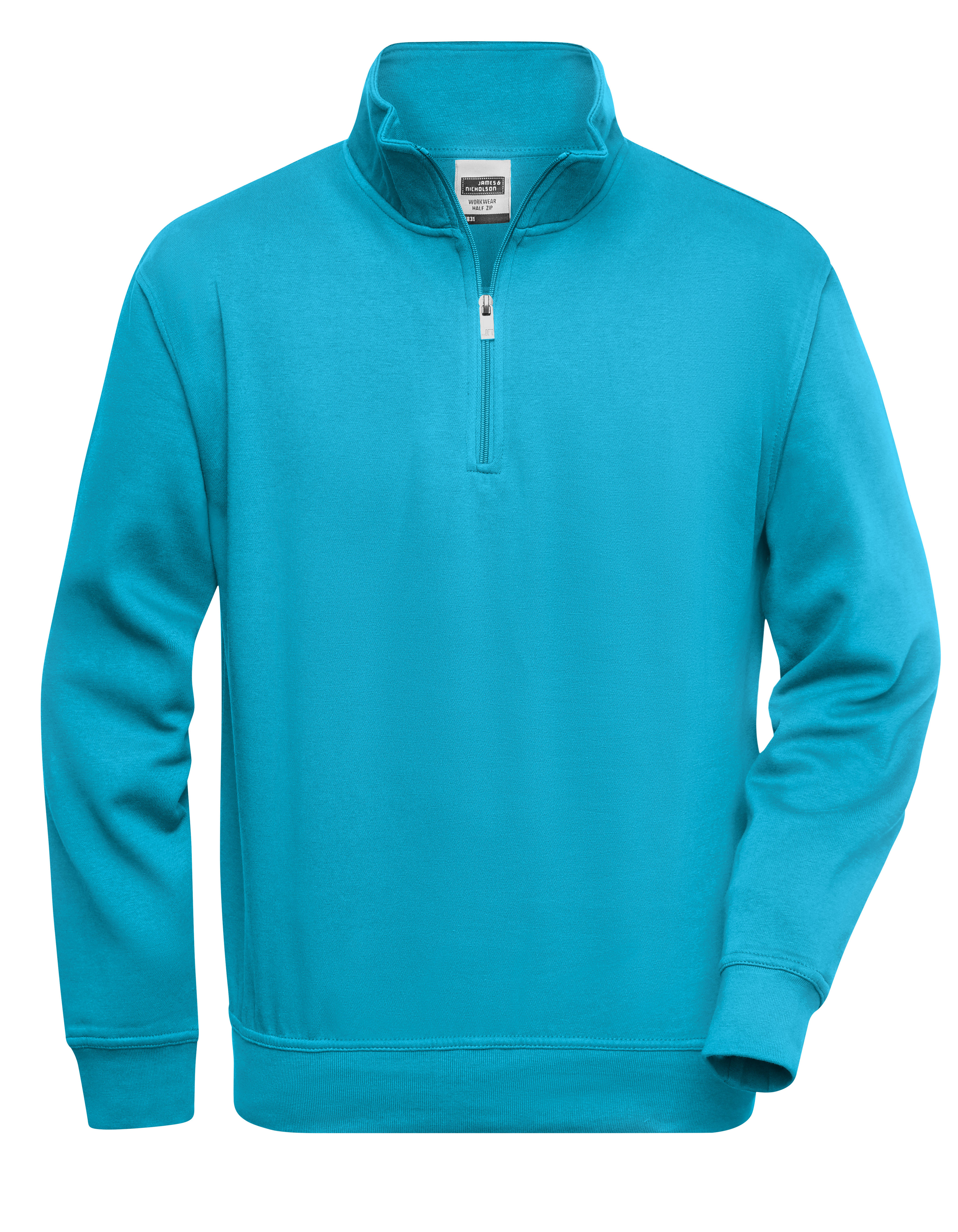 James&Nicholson Workwear Half Zip Sweat