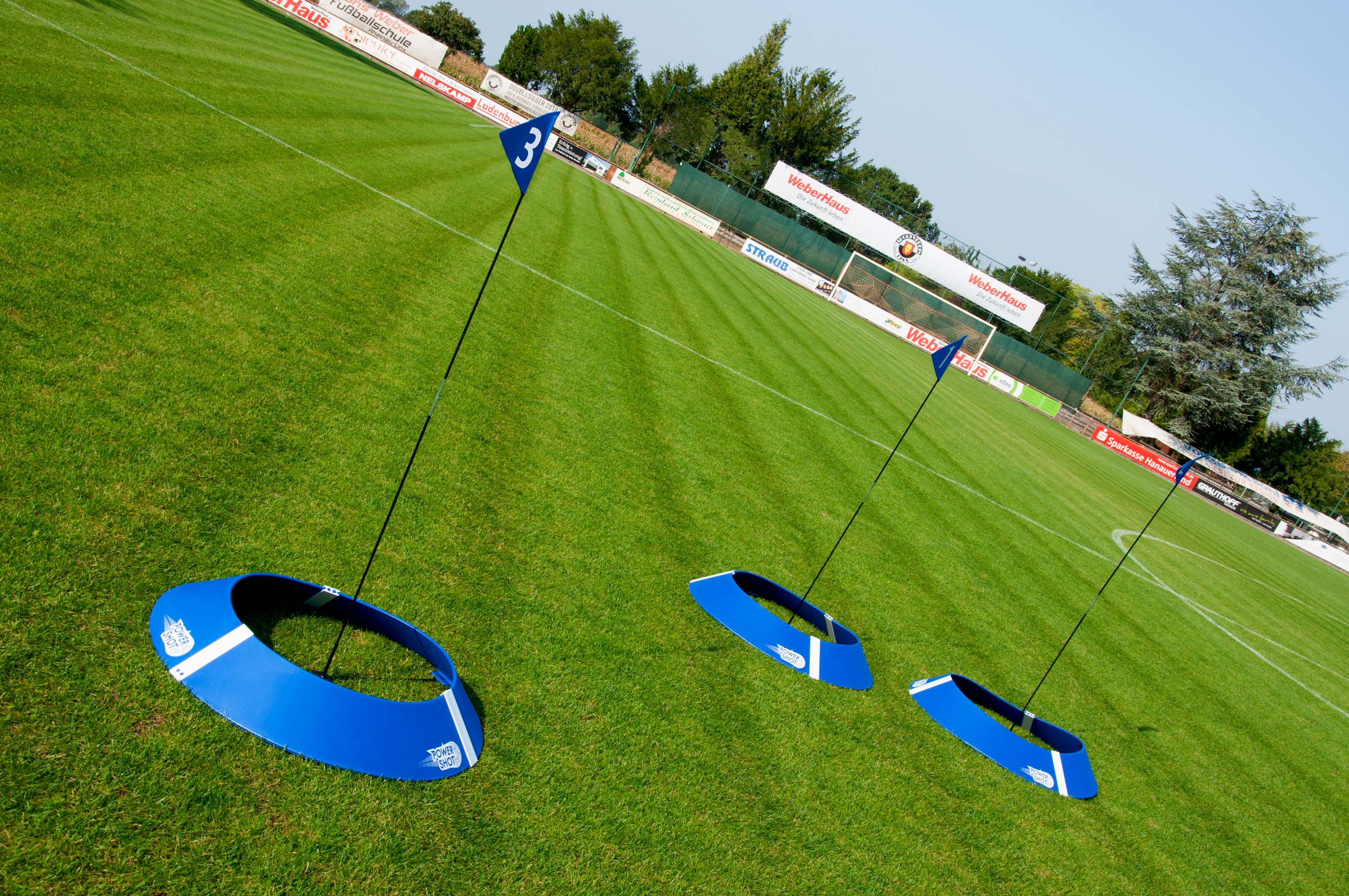 Kit mit 3 POWERSHOT® FOOT GOLF Zielscheiben