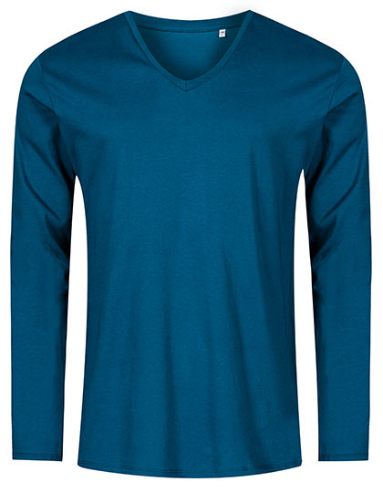 X.O by Promodoro Men´s V-Neck T-Shirt Long Sleeve