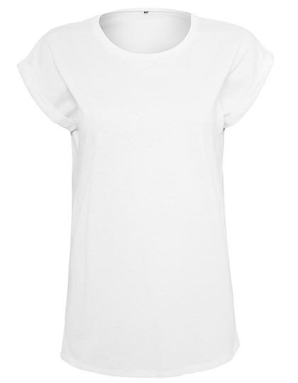 Build Your Brand Ladies´ Organic Extended Shoulder Tee