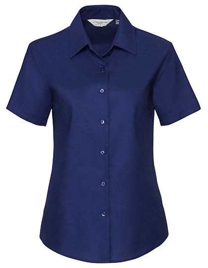 Russell Collection Ladies´ Short Sleeve Easy Care Oxford Shirt