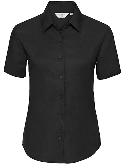 Russell Collection Ladies´ Short Sleeve Easy Care Oxford Shirt