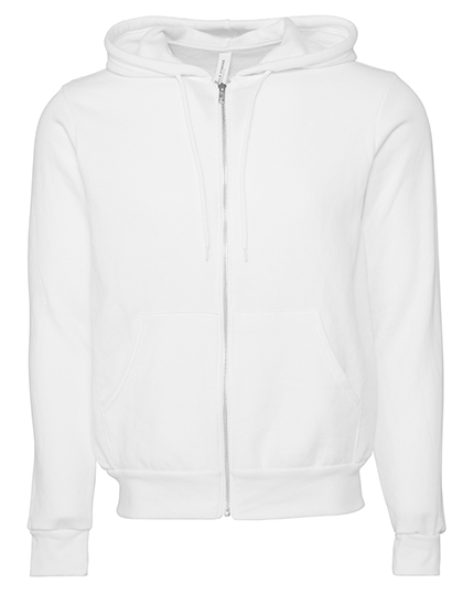 Canvas Unisex Poly-Cotton Fleece Full-Zip Hoodie