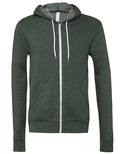 Canvas Unisex Poly-Cotton Fleece Full-Zip Hoodie