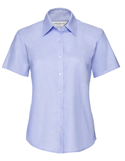 Russell Collection Ladies´ Short Sleeve Easy Care Oxford Shirt