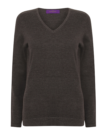 Henbury Ladies´ Lightweight V-Neck Jumper