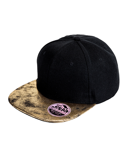 Result Headwear Bronx Flat Glitter Peak Snapback Cap