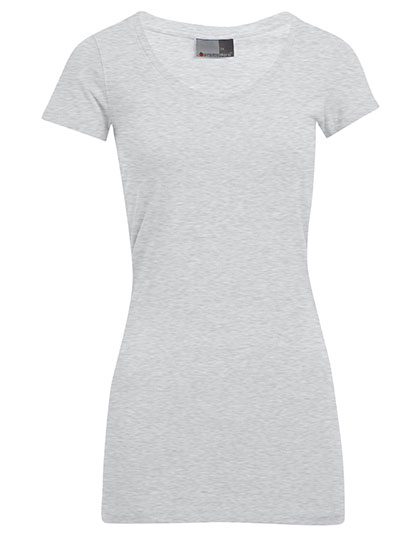 Promodoro Women´s Slim Fit V-Neck-T Long