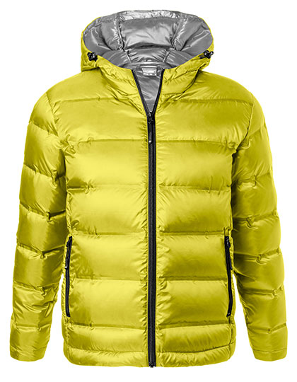 James&Nicholson Men´s Hooded Down Jacket