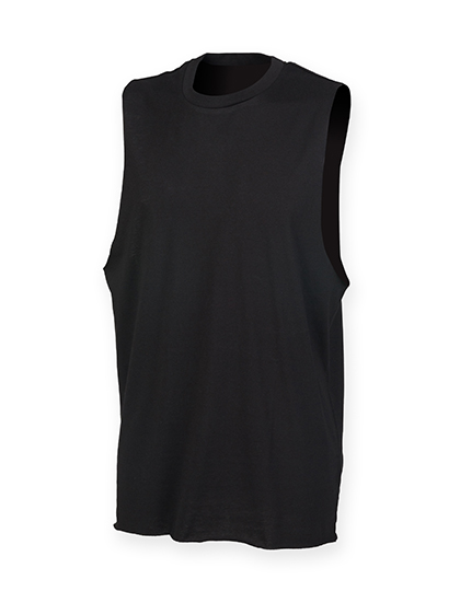 SF Men Men´s High Neck Slash Armhole Vest