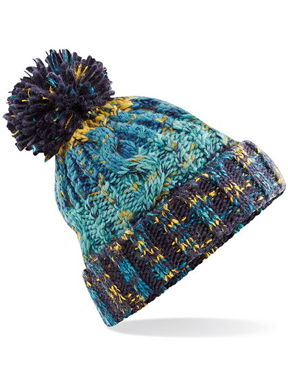 Beechfield Corkscrew Pom Pom Beanie