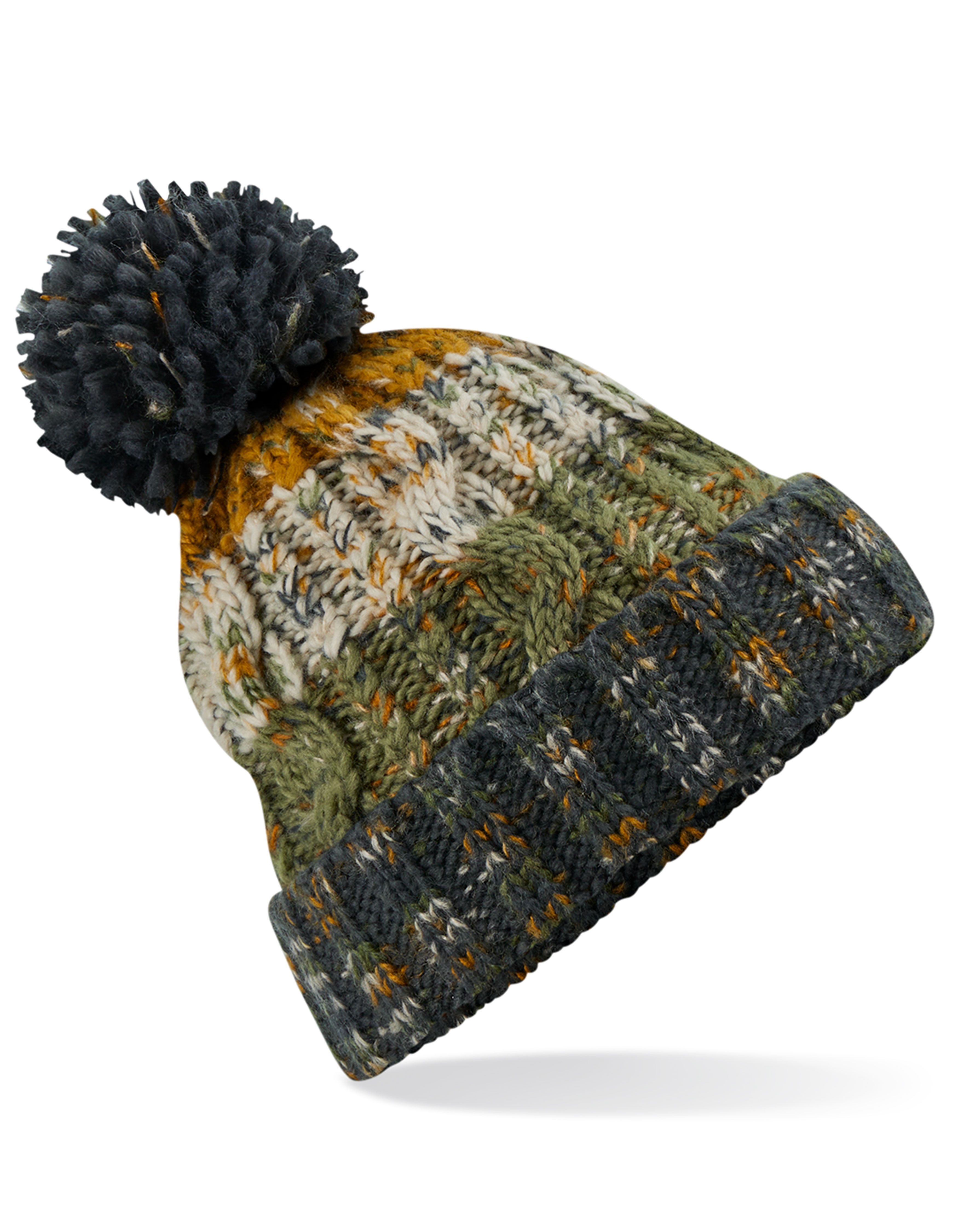 Beechfield Corkscrew Pom Pom Beanie