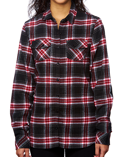 Burnside Ladies´ Woven Plaid Flannel Shirt