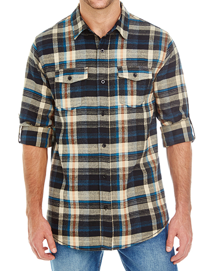 Burnside Woven Plaid Flannel Shirt