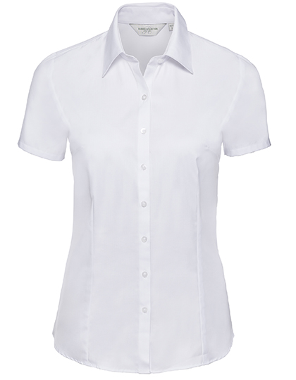 Russell Collection Ladies´ Short Sleeve Herringbone Shirt