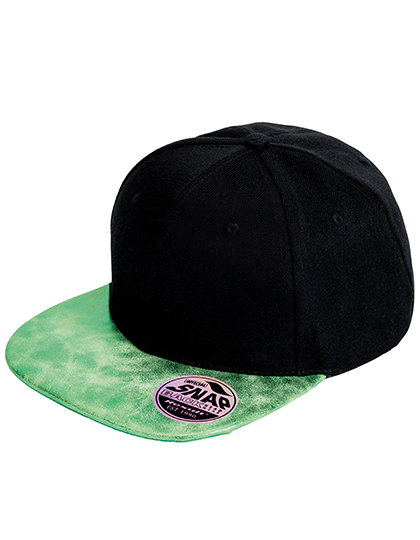 Result Headwear Bronx Flat Glitter Peak Snapback Cap