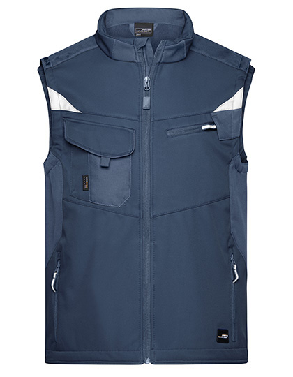 James&Nicholson Workwear Softshell Vest -STRONG-