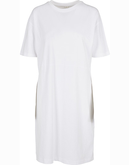 Build Your Brand Ladies´ Organic Oversized Slit Tee Dress