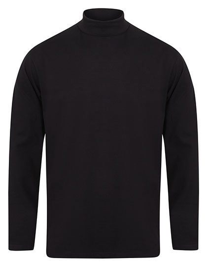 Henbury Roll-Neck Long-Sleeve Top