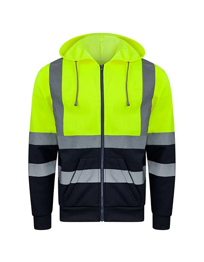 Korntex Hi-Vis Workwear Hooded Sweat-Jacket Galway