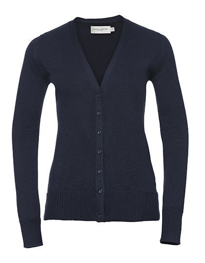 Russell Collection Ladies´ V-Neck Knitted Cardigan