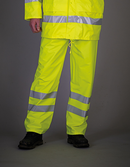 YOKO Hi-Vis Soft Flex Breathable Rain Trousers