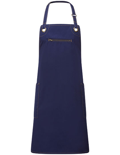 Premier Workwear 'Barley' Contrast Stitch Sustainable Bib Apron