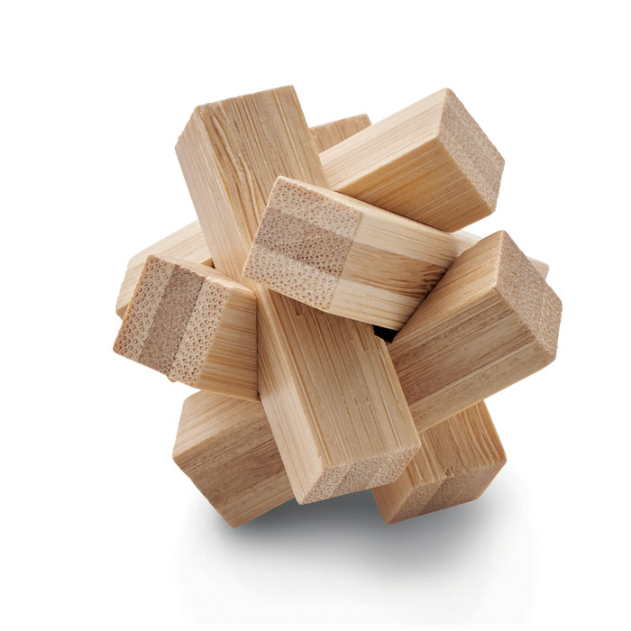 Holzpuzzle Gehirnjogging Bambus